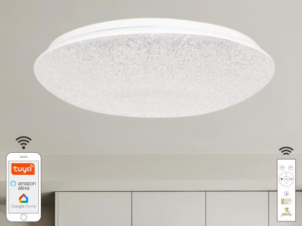 LED Deckenleuchte OPAL + Fernbedienung + WLAN 48W - LC902C