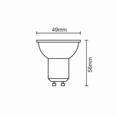 LED Leuchtmittel 6W - GU10 / SMD / 4000K - ZLS126B