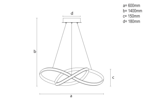LED Hängeleuchte mit Fernbedienung 85W - TA2311/W 9