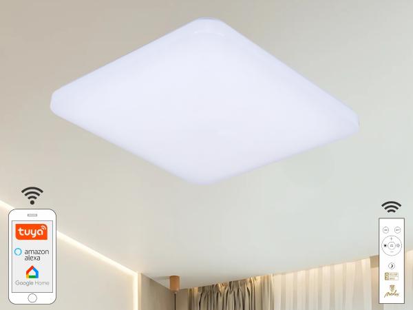 LED Deckenleuchte OPAL mit Fernbedienung + Wifi 48W - LC902S/S