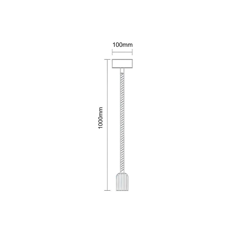 Hängeleuchte E27 / 1m / Seil - Natur - BH671-1