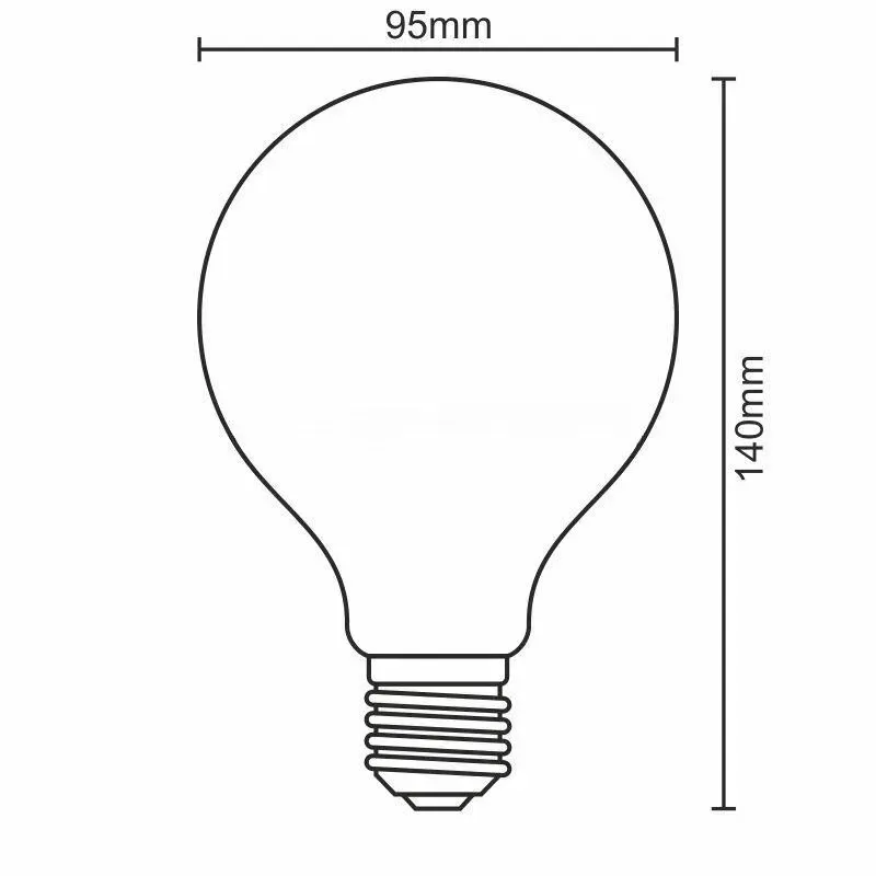 LED Filament Leuchtmittel 12W - G95 / E27 / 2000K - ZLF911DV