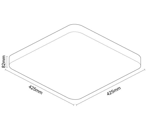 LED Deckenleuchte OPAL mit Fernbedienung + Wifi 48W - LC902S/S 7