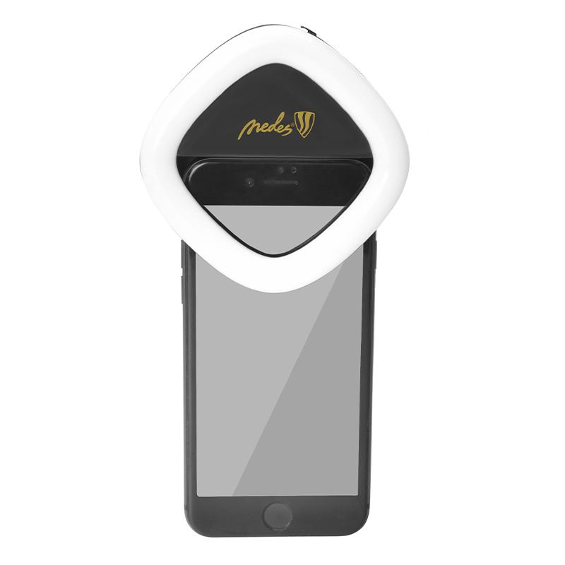 LED - Akku - aufladbare Selfie + Spiegel, Powerbank- ML02R