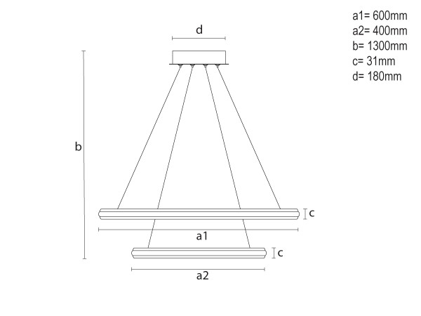 LED Hängeleuchte mit Fernbedienung 90W - TA2306/W 9