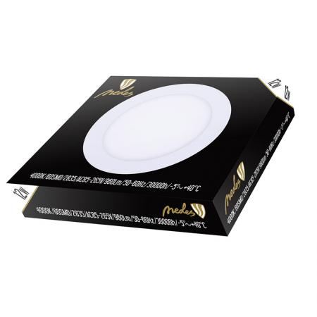 LED - Deckenlampe 12W / PR / SMD / 4000K / WH - LPL123