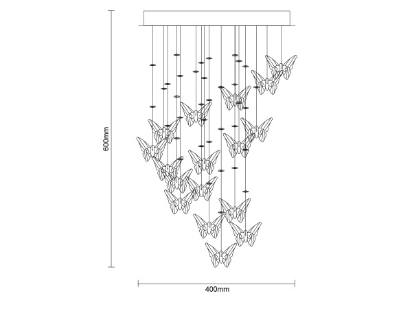 MURU Kristall-Kronleuchter - N3031 5
