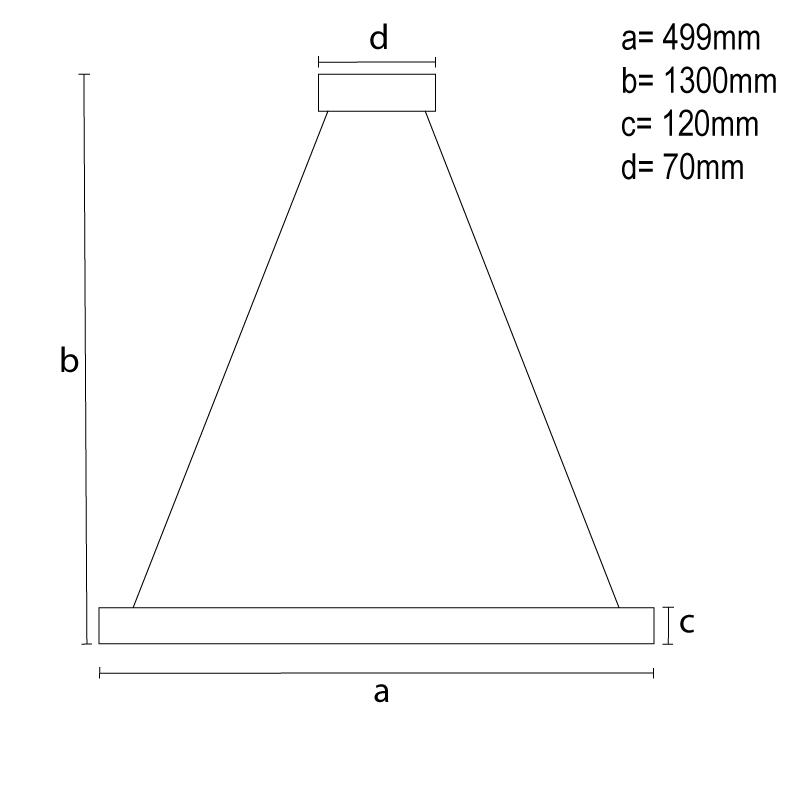 LED Hängeleuchte mit Fernbedienung 80W - TA2303/B