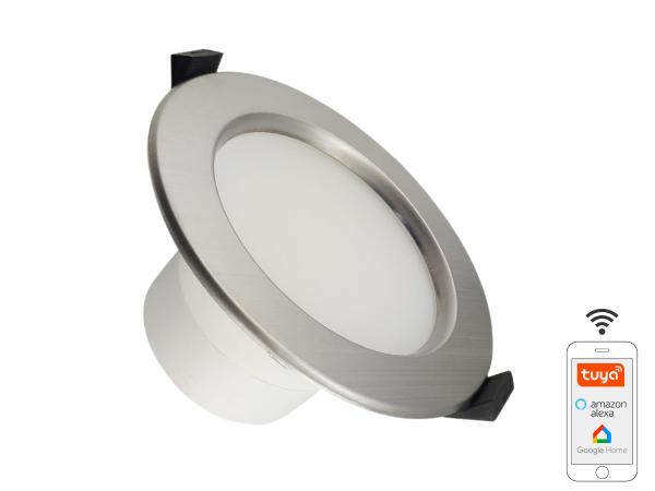 LED Smart Einbauleuchte WIFI 10W / IP44 / 3000K - 6500K / SI - LDL164/SW 1