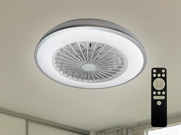 LED Deckenleuchte OPAL + Deckenventilator + Fernbedienung 48W - LCL6343 1