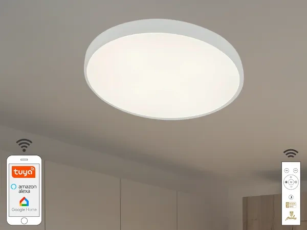 LED-Deckenleuchte OPAL + Fernbedienung + Wifi 48W - LC902AS/WH 1
