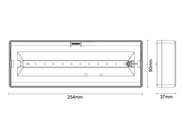 LED-Notleuchte 6 W / 3 h / IP20 – LEL404A 6