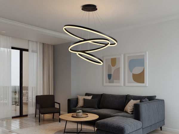 LED Hängeleuchte + Fernbedienung 125W - J4313/B 1