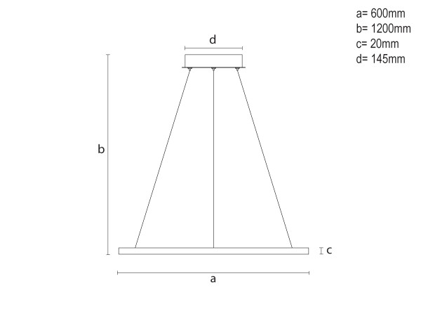 LED Hängeleuchte mit Fernbedienung 32W - TB2300/W 9