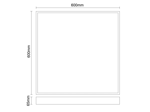 LED-Deckenplatte Backlite 40W / 600x600 / CCT / WH / UGR19 - PL531 10