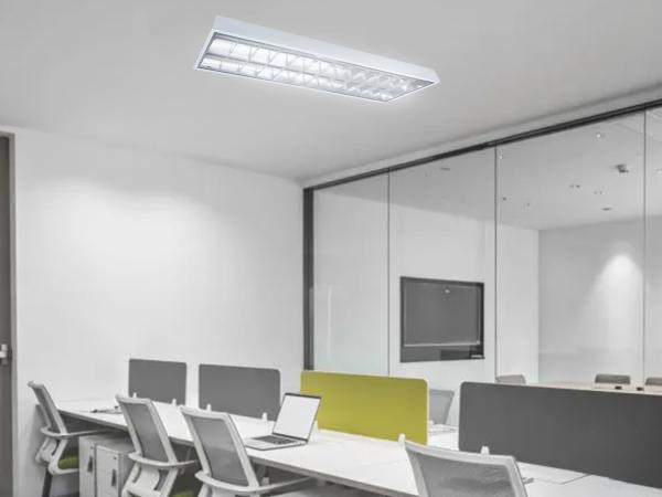 Weiße Rasteraufbauleuchte für 2 x T8 ( 120cm LED Röhren ) - TL303 3