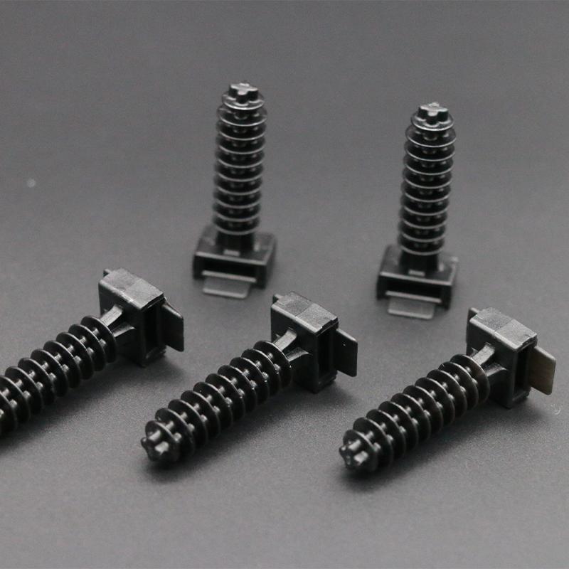 Kabelbinderhalter schwarz 8mm -TH01