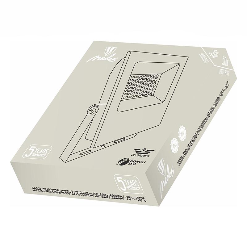 LED fluter PROFI Plus 50W/5000K/BK - LF4024