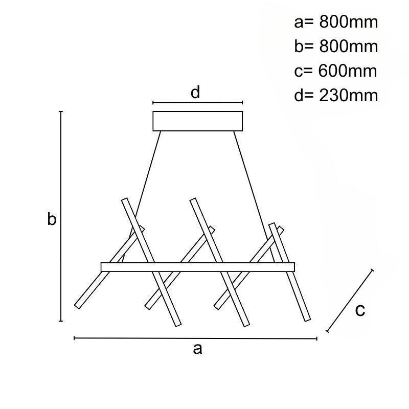 LED Hängeleuchte mit Fernbedienung 90W - J7310/W