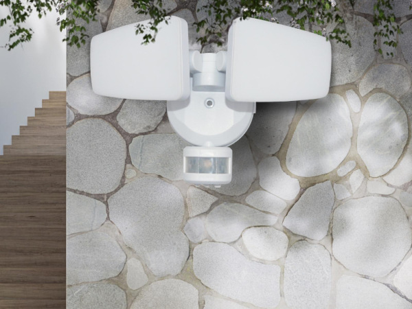 Weißer LED-Außenstrahler mit PIR-Sensor 24W/3000K/4000K/6000K - LFX125