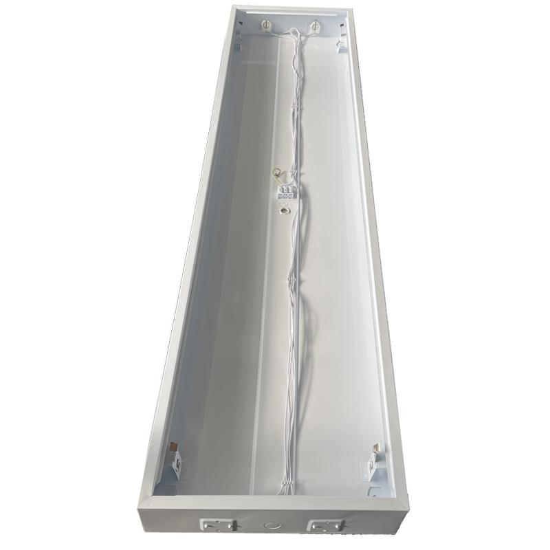 Weiße Rasteraufbauleuchte für 2 x T8 ( 120cm LED Röhren ) - TL303