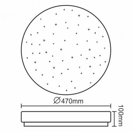 LED Leuchte+Fernbedienung 65W/CLT65W/IR/AS - LCL636T