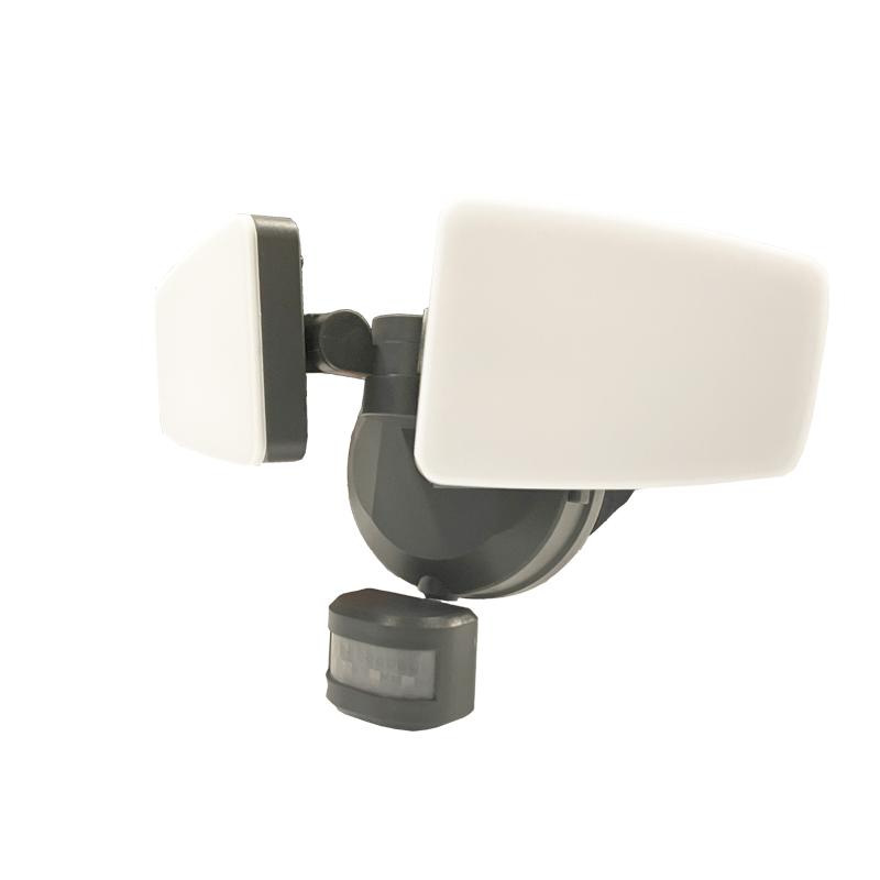 Grauer LED-Außenstrahler mit PIR-Sensor 24W/3000K/4000K/6000K - LFX225 13