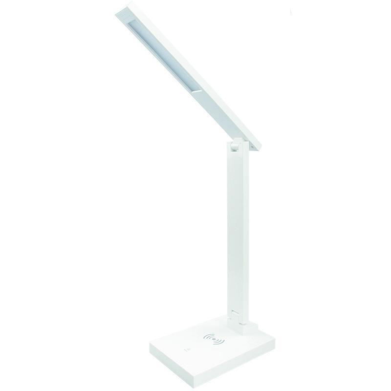 LED-Tischleuchte LISA 5W dimmbar mit kabellosem Ladegerät und USB - DL1202/W 2
