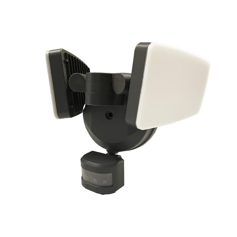 Grauer LED-Außenstrahler mit PIR-Sensor 24W/3000K/4000K/6000K - LFX225 10