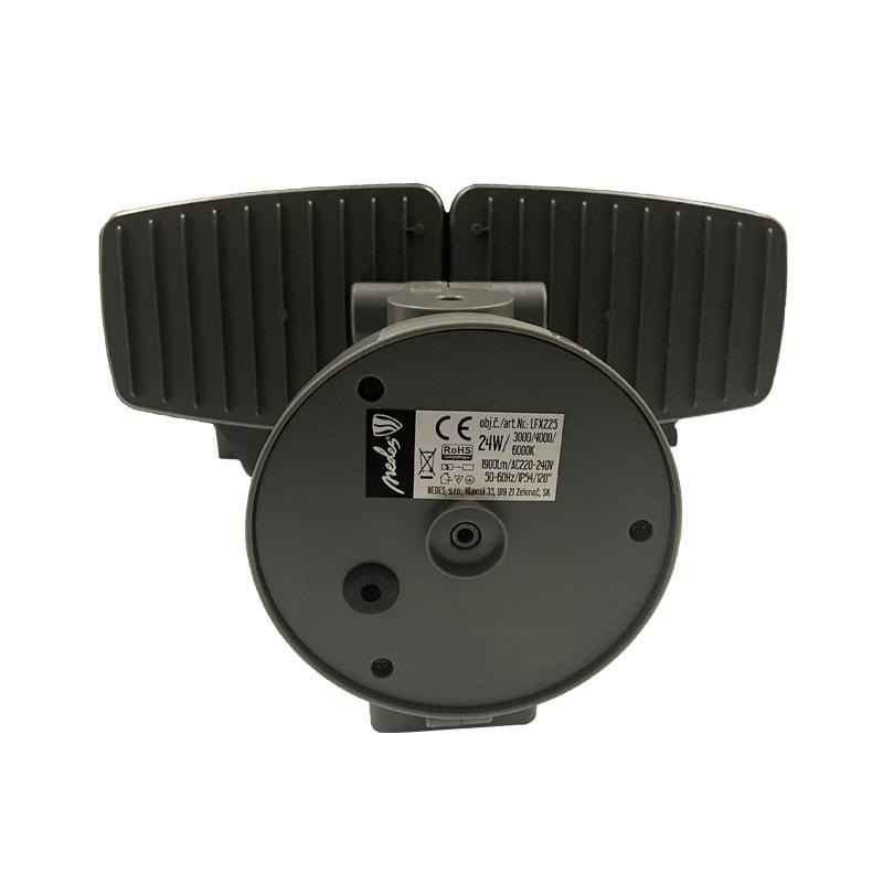 Grauer LED-Außenstrahler mit PIR-Sensor 24W/3000K/4000K/6000K - LFX225 15
