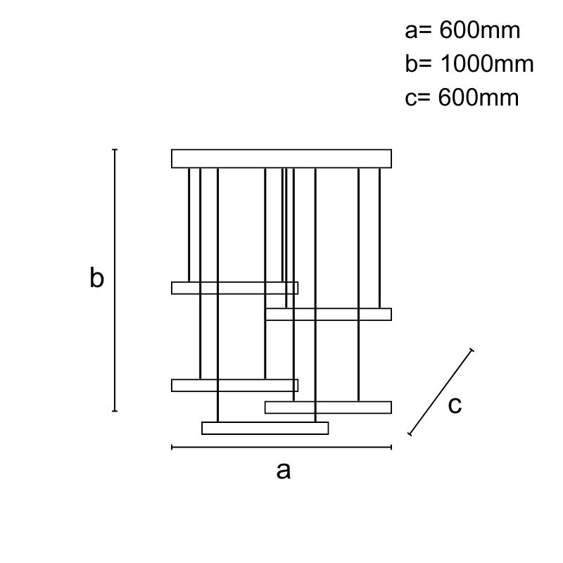 LED Hängeleuchte mit Fernbedienung 75W - J7311/W