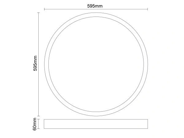 LED-Deckenplatte Backlite 40W / 595 / 4000K / WH / UGR19 - PL821 8