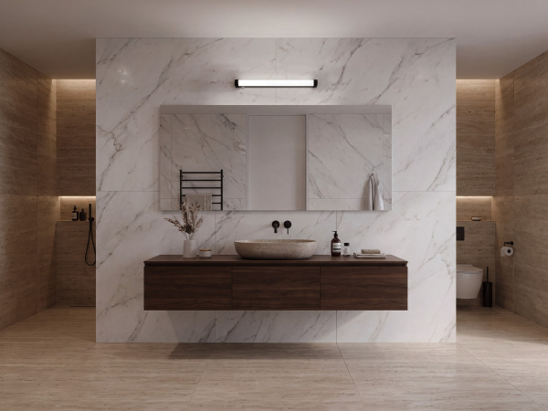 LED-Badezimmerleuchte 15 W / IP44 / 600 / 4000 K – LNL7121/BK 1