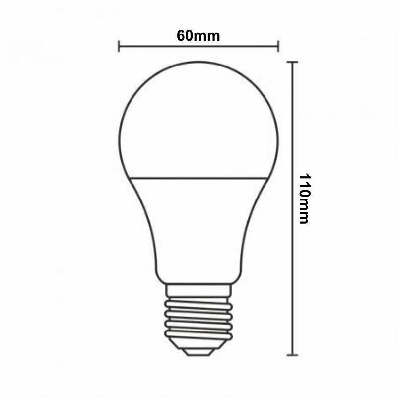 LED Leuchtmittel WIFI 9W - A60 / E27 / CCT + RGB - ZLS532W