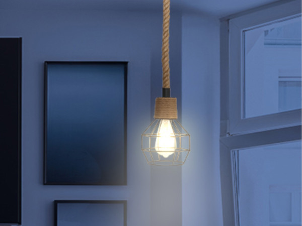 Pendelleuchte mit Seil 1 x E27 - ME0001 1