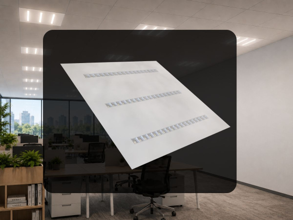 LED-Deckenplatte UGR 36W / 595x595 / SMD / 4000K / WH / UGR16 - PL122