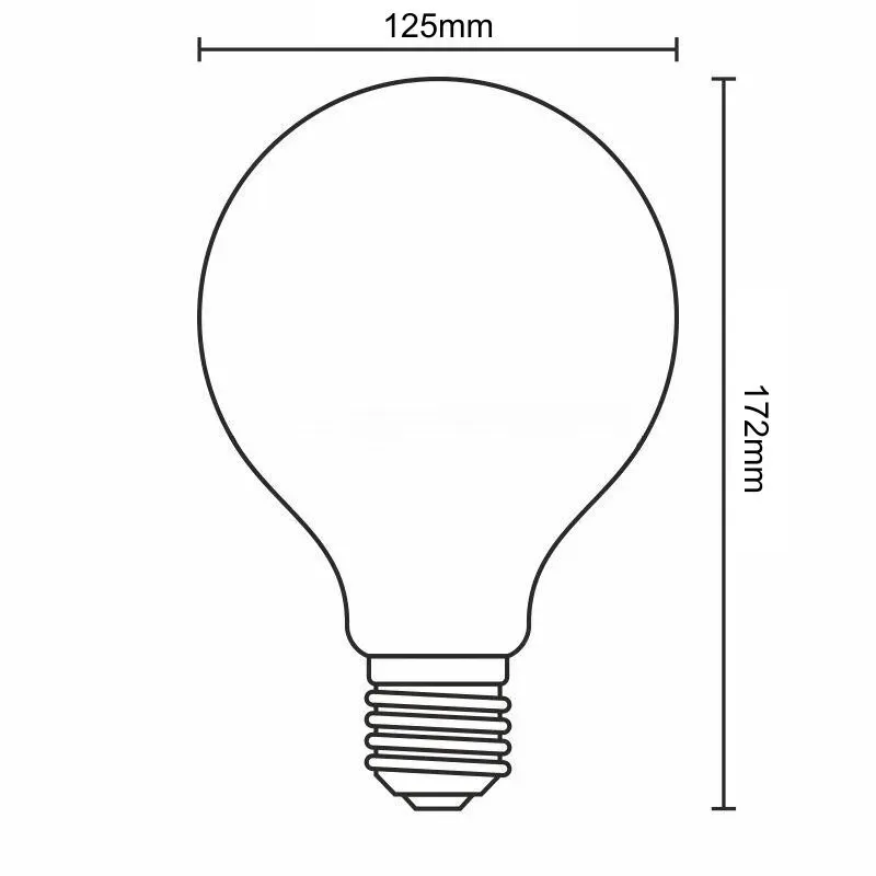 LED Filament  VINTAGE 2W LOVE - G125 / E27 / 2000K - ZSF112