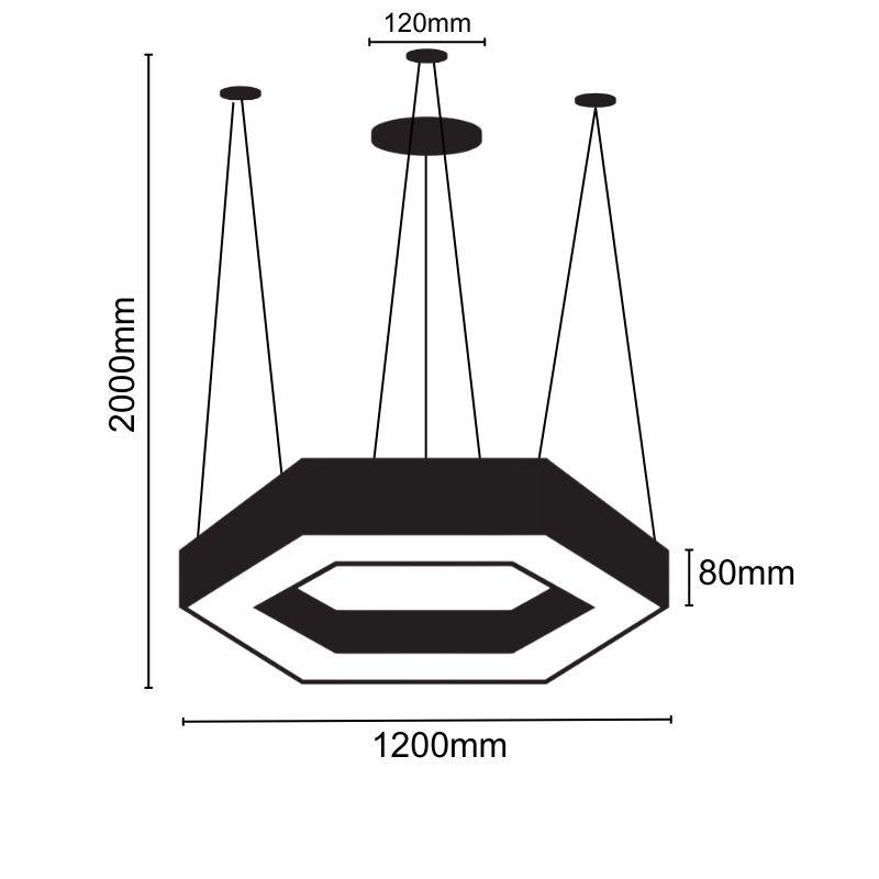 LED Leuchte 60W / 4000K - LCL7624-H