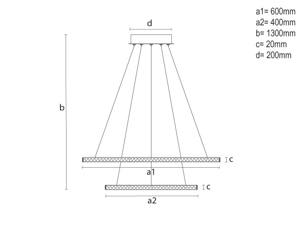 LED Hängeleuchte mit Fernbedienung 150W - TA2314/W 8