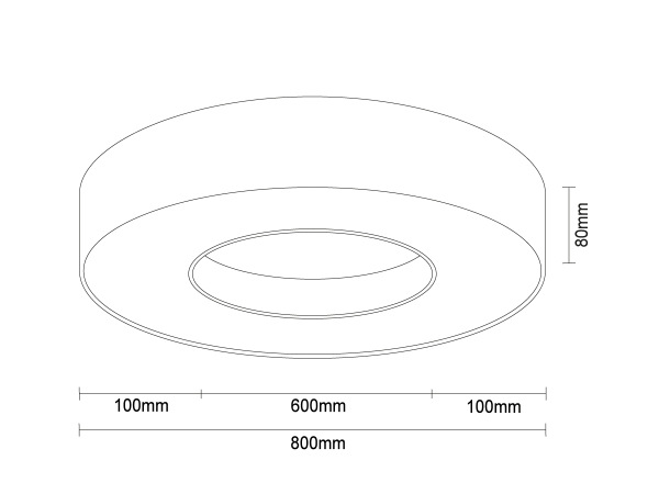 LED-Deckenleuchte 80W - CL7462 7