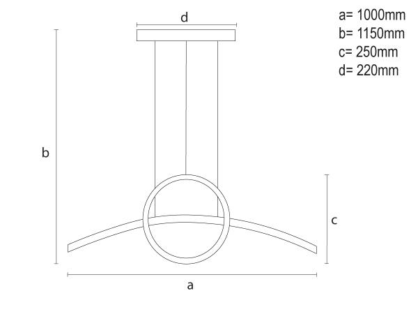 LED Pendelleuchte + Fernbedienung 55W - J4305/B 9