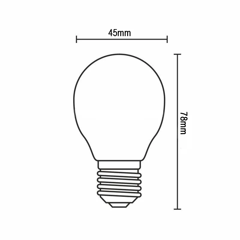 LED Filament 4W - G45 / E14 / 4000K - ZLF822