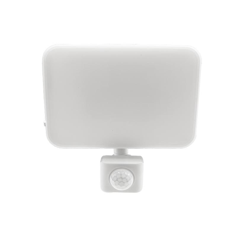 Außen LED Fluter in Weiß mit Sensor 50W / 4000K - LF7124S
