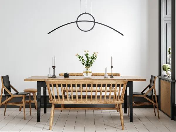 LED Pendelleuchte + Fernbedienung 55W - J4305/B 2