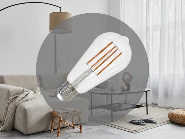 LED dimmbare Filament-Leuchtmittel 11W - ST64 / E27 / 3000K - ZLF915D