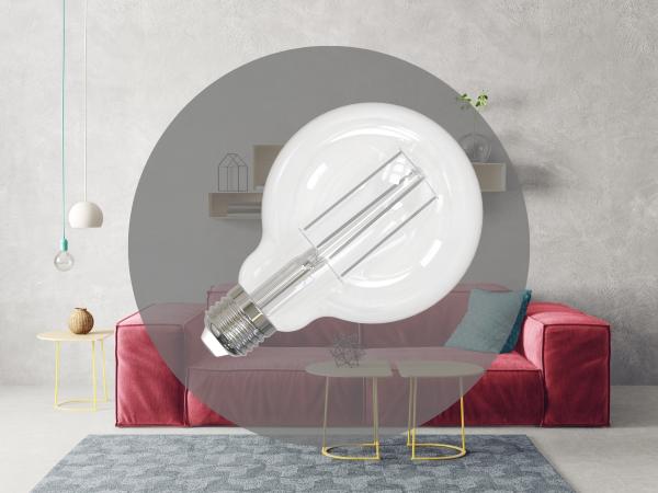 LED Filament Leuchtmittel WIEß 13W - G95 / E27 / 3000K - ZWF104