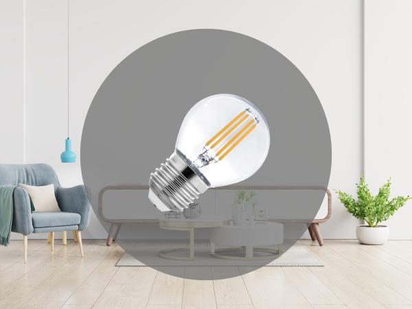 LED Filament-Leuchtmittel 4W - G45 / E27 / 4000K - ZLF827