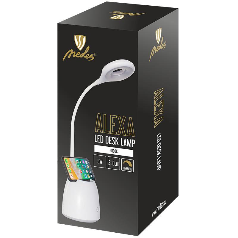 LED Tischlampe ALEXA 5W dimmbar - DL1204/W