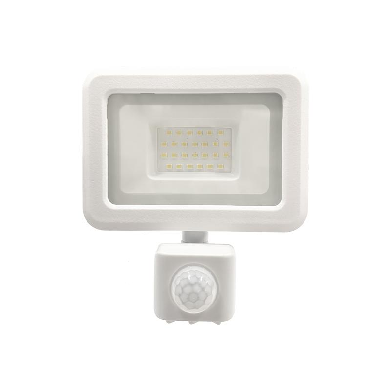 Außen LED Fluter in Weiß mit Sensor 20W / 4000K - LF0122S