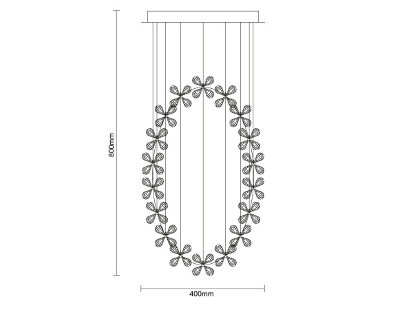 SAMOA Kristall-Kronleuchter - N3020 5